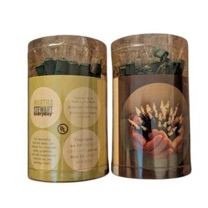 NEW Vintage 2002 Set 2 Martha Stewart Everyday 35 Bulb Clear Incandescent Lights